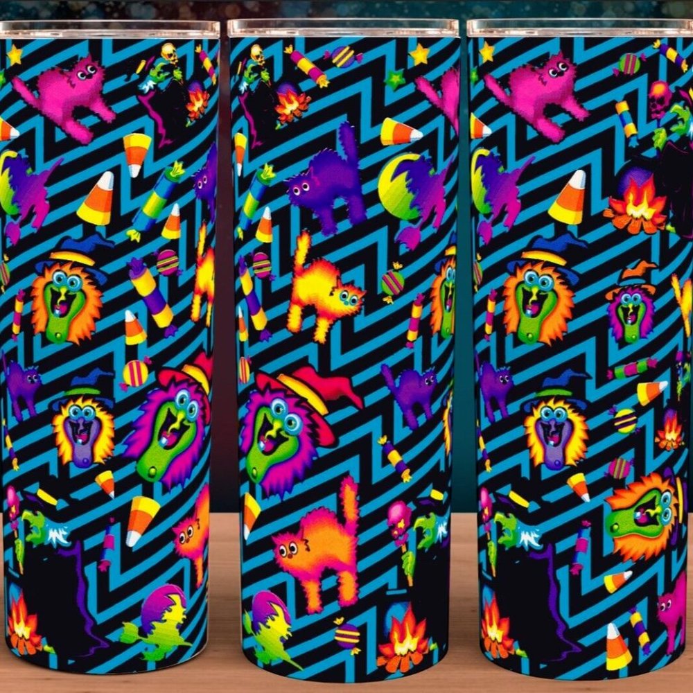 Lisa Frank Halloween Witch 90s Tumbler 20oz